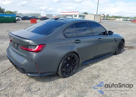 2025 BMW M3 Competition xDrive from USA, damaged, VIN WBS33HJ00SFV35310